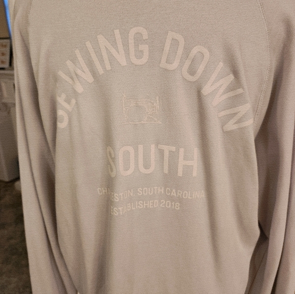 Sewing Down South Gray Sweatshirt - Picture 4 of 4